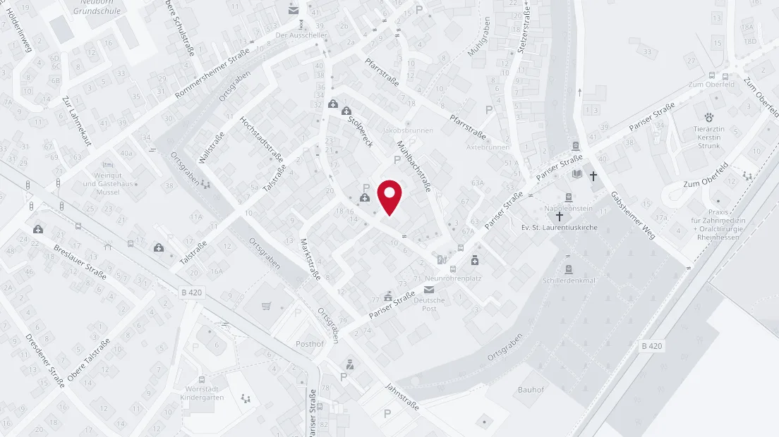 Straßenkarte mit dem Standort von Tipico Wörrstadt in der Friedrich-Ebert-Straße